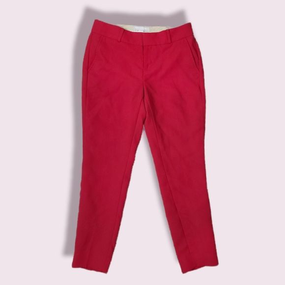 Banana Republic | Red Martin Fit Ankle Dress Pants Sz 0P - Picture 1 of 4